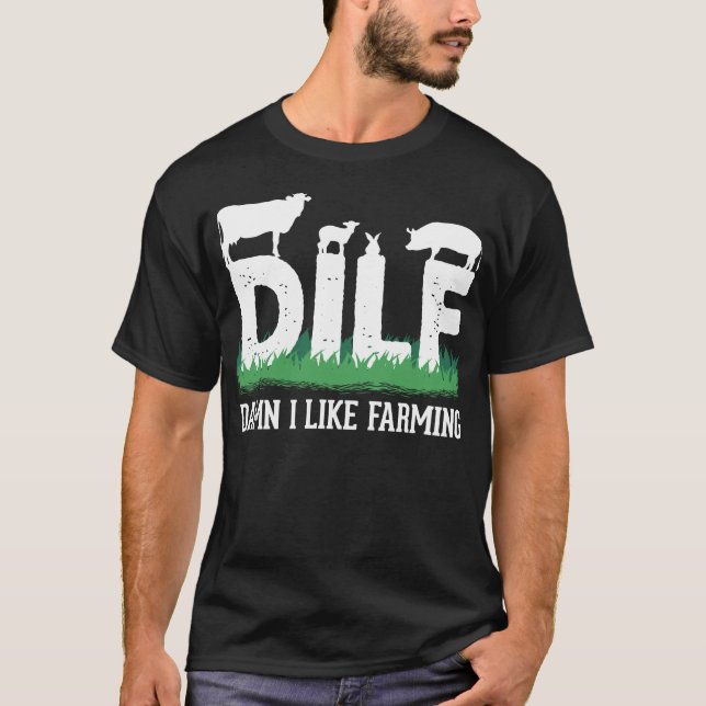 Bauer Adult Humor Agriculture T-Shirt (Vorderseite)