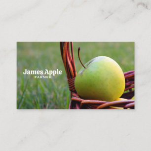 Bauer, Äpfel Visitenkarte