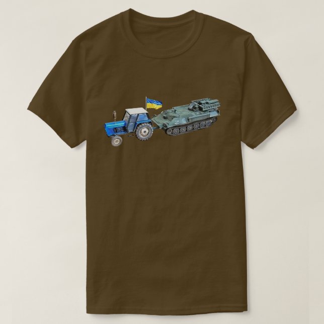 Bauer auf einem Zugschiff, russischer Tank (Design vorne)