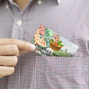 Bauer auf Zugmaschine Lebensmitteleinzelhandel P Visitenkarte