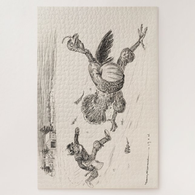 Bauer Chasing Turkey - William Walker (Vertikal)