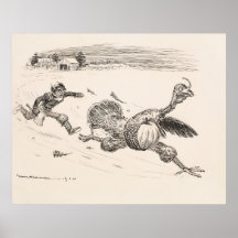 Bauer Chasing Turkey - William Walker