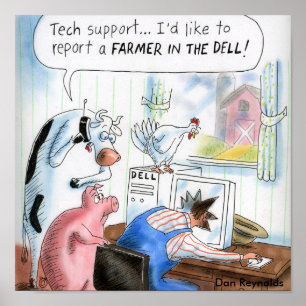 Bauer Dans Reynolds   Plakat-  im Dell Poster