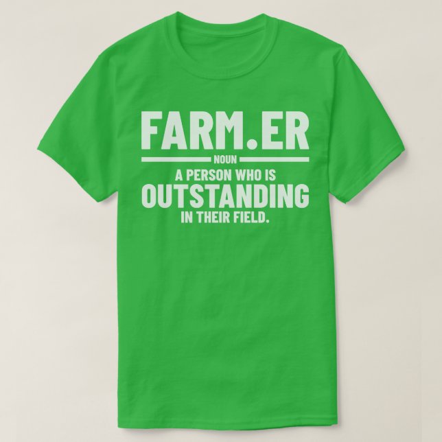Bauer Definition Landwirtschaft T-Shirt (Design vorne)