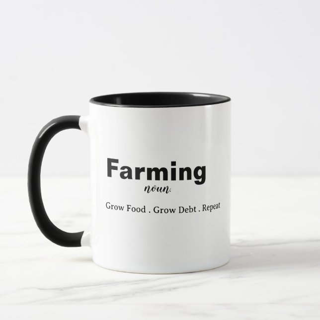Bauer Definition Tasse: Lustiges Farm Geschenk Tasse (Links)