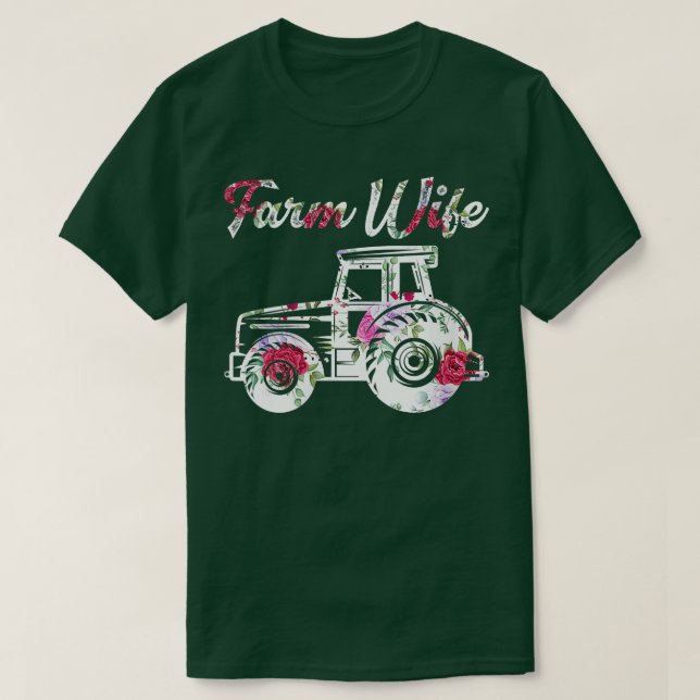 Bauer der Ehefrau von Frauen in landwirtschaftlich T-Shirt (Design vorne)