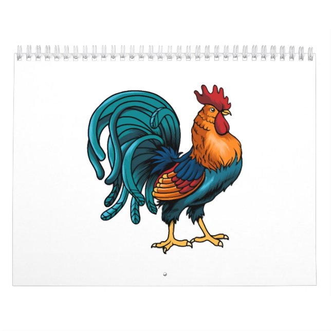 Bauer der Hühnerzucht Kalender (Titelbild)