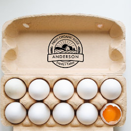 Bauer der Scheunenfamilie Rund dekorativ Permastempel