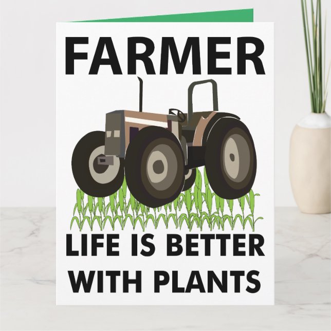 Bauer des landwirtschaftlichen Zugfahrzeugs Karte (Vorderseite)