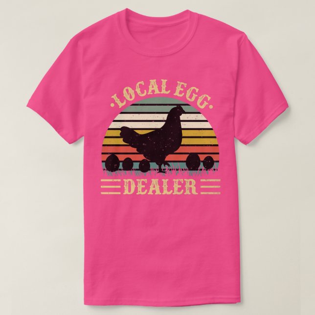 Bauer des örtlichen Eierhändlers Hühnereier T-Shirt (Design vorne)