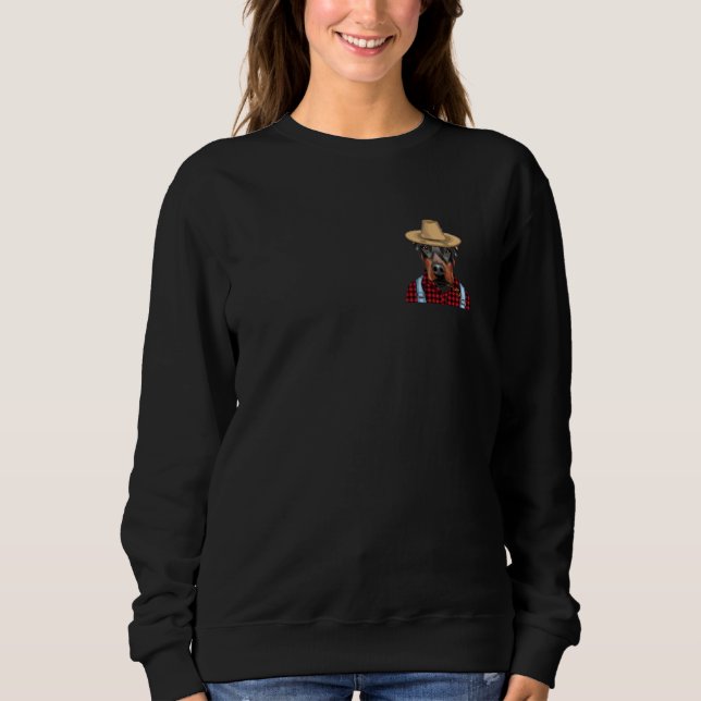 Bauer Doberman Pinscher Farm Docket Sweatshirt (Vorderseite)