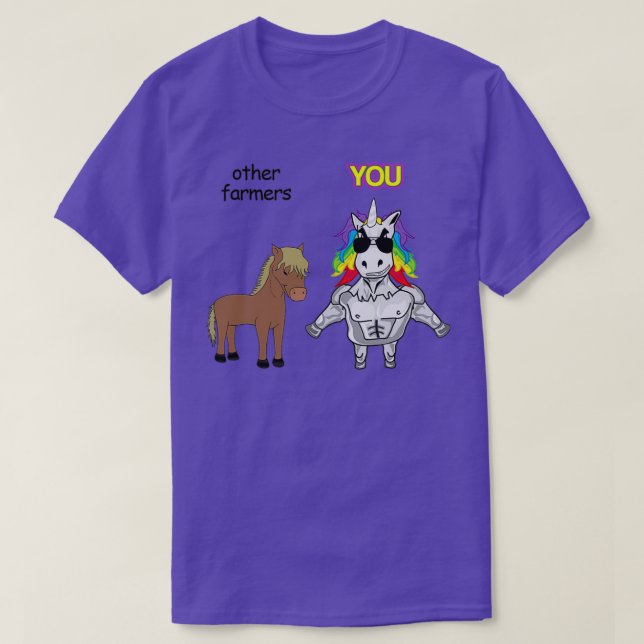 Bauer Einhorn 1 T-Shirt (Design vorne)