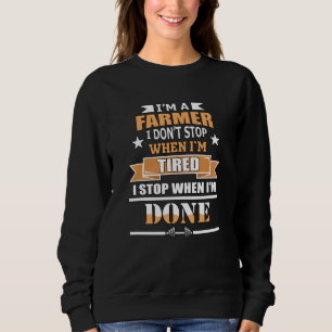 Bauer Farm Traktor Landwirtschaft Geschenkidee Sweatshirt