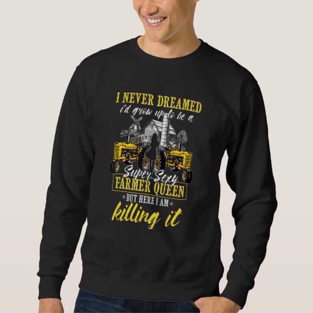 Bauer Frauen Ehefrau eines Bauer Rancher Sweatshirt (Vorderseite)
