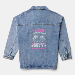 Bauer Frauen Ehefrau eines Bauern Rancher _3 Jeansjacke