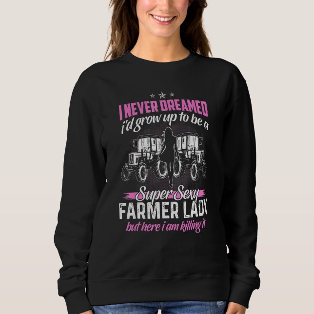 Bauer Frauen Ehefrau eines Bauern Rancher _3 Sweatshirt (Vorderseite)