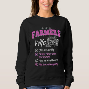 Bauer Frauen Ehefrau eines Bauern Rancher _4 Sweatshirt
