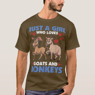 Bauer Frauen lustig nur ein Mädchen, das Ziegen Li T-Shirt