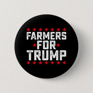 Bauer für die Präsidentschaftswahl von Trump Vinta Button