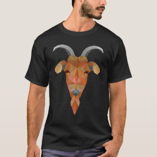 Bauer für geometrische Formen von Polygonziegen T-Shirt