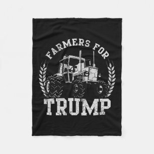 Bauer für Trump 2024 Wahl Bauer Landwirtschaft USA Fleecedecke