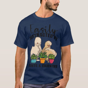 Bauer Gartengarten Rooster Farm Silkie Chicke T-Shirt