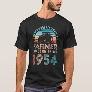 Bauer geboren 1954 70. Geburtstag Landwirtschaftsp T-Shirt