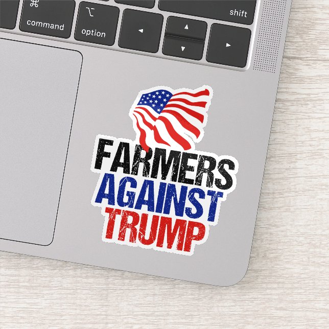 Bauer gegen Trump 2024-Wahlkampfteam Aufkleber (Detail)