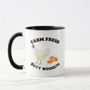 Bauer Hühnerfleisch Hintern Nuggets 11 oz Keramik Tasse