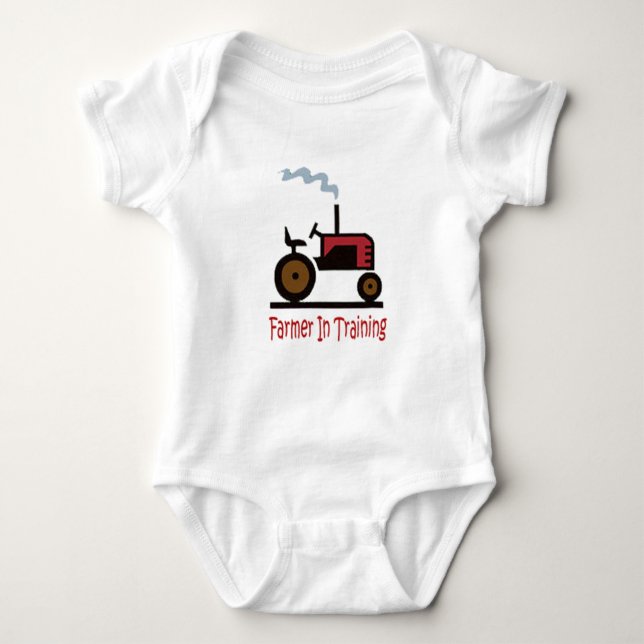 Bauer im Training Baby Strampler (Vorderseite)