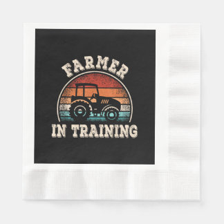 Bauer in Ausbildung Traktor Lustige Landwirtschaft Serviette