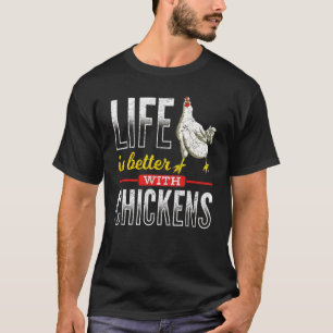 Bauer in der Tierhaltung Hennenhähnchen T-Shirt