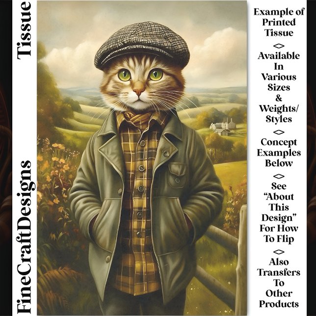 Bauer Katalogportrait in Landschaft CM1 Decoupage Seidenpapier (Von Creator hochgeladen)