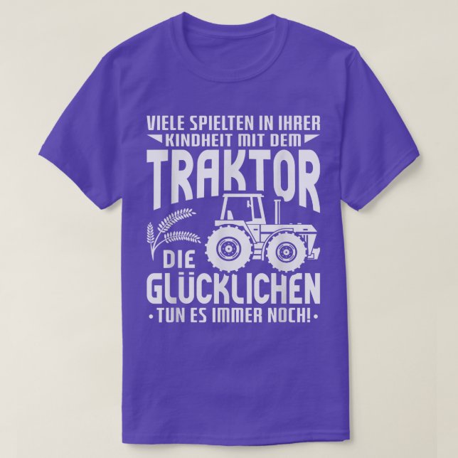 Bauer - Kindheit mit Zugmaschine 1695 T-Shirt (Design vorne)