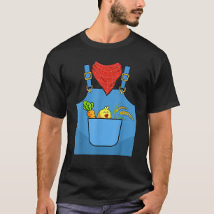 Bauer Kostüm Halloween Einfache Niedliche Farm Fra T-Shirt