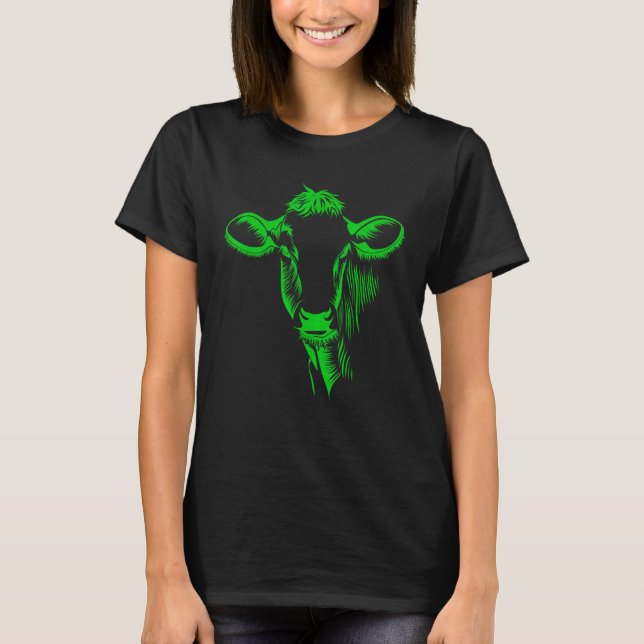 Bauer Kuh Rind Milch Bauer Landwirtschaft T-Shirt (Vorderseite)