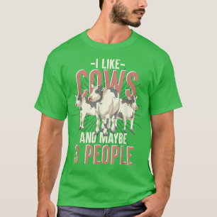 Bauer Kuh Überlandbetrieb Tierhaltung Landwirtscha T-Shirt