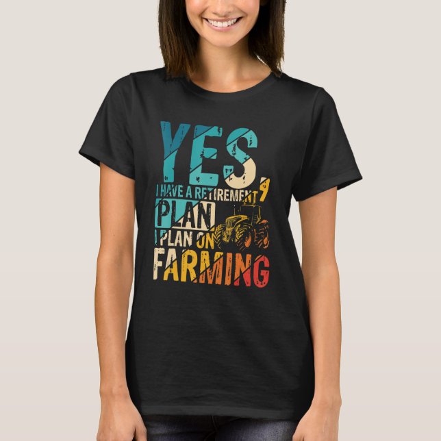 Bauer landwirtschaftlichen Ruhestandsbetrieb Landw T-Shirt (Vorderseite)