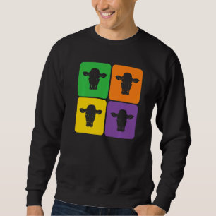 Bauer landwirtschaftlicher Nutztiere Pop Kuh 1 Sweatshirt