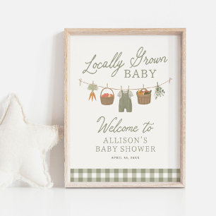 Bauer Market Baby Dusche Begrüßungszeichen Poster