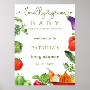 Bauer Market Baby Dusche Begrüßungszeichen Poster