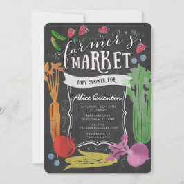 Bauer Market Baby Dusche Einladung