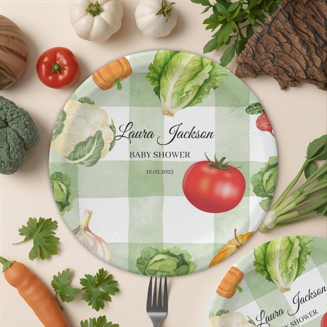 Bauer Market Baby Dusche Einladung Pappteller (Von Creator hochgeladen)