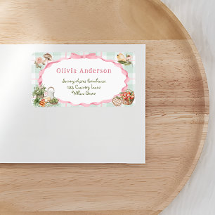 Bauer Market Baby Dusche Rücksendeadresse Adressaufkleber