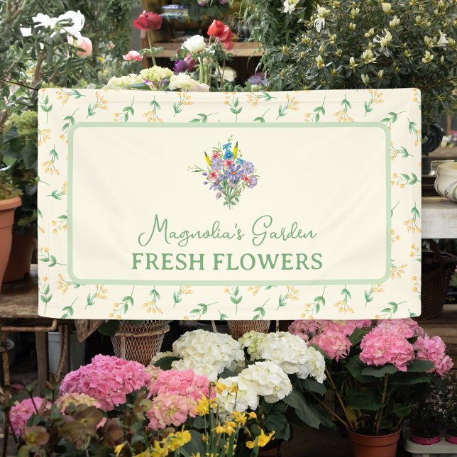 Bauer Market-Blume Verkäufer Custom Banner (Farmers Market Flowers Seller Custom Banner
)