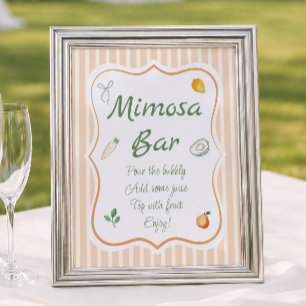 Bauer Market Brautparty Mimosa Bar Poster