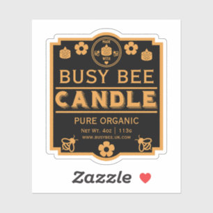 Bauer Market Honey Candles Aufkleber