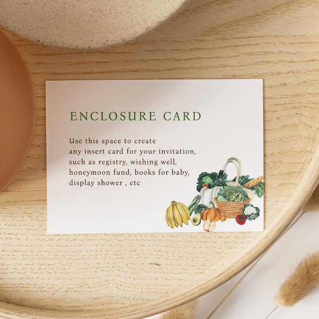 Bauer Market Theme Brautparty Custom Begleitkarte (Von Creator hochgeladen)