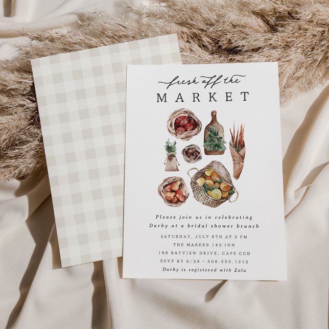 Bauer Market Theme Brautparty Einladung (Von Creator hochgeladen)