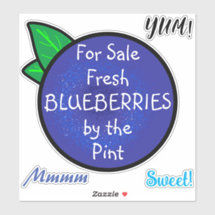 Bauer Markieren individualisiertes Blueberry-Zeich Aufkleber